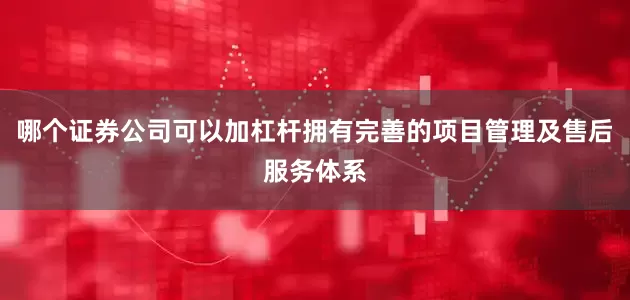 哪个证券公司可以加杠杆拥有完善的项目管理及售后服务体系