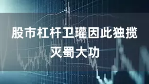 股市杠杆卫瓘因此独揽灭蜀大功